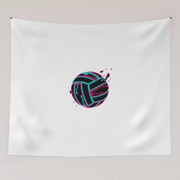 Item preview, Cyberpunk Neon Tech Volleyball Graphic designed and sold by DripCultureLab.