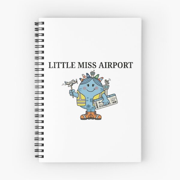 Item preview, Little Miss Airport Character Funny Comic Blue PLane Holiday Trip Vacation Airplane Air Hostess Boarding Pass Summer Season designed and sold by SamiraArts.