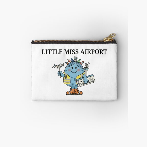 Item preview, Little Miss Airport Character Funny Comic Blue PLane Holiday Trip Vacation Airplane Air Hostess Boarding Pass Summer Season designed and sold by SamiraArts.