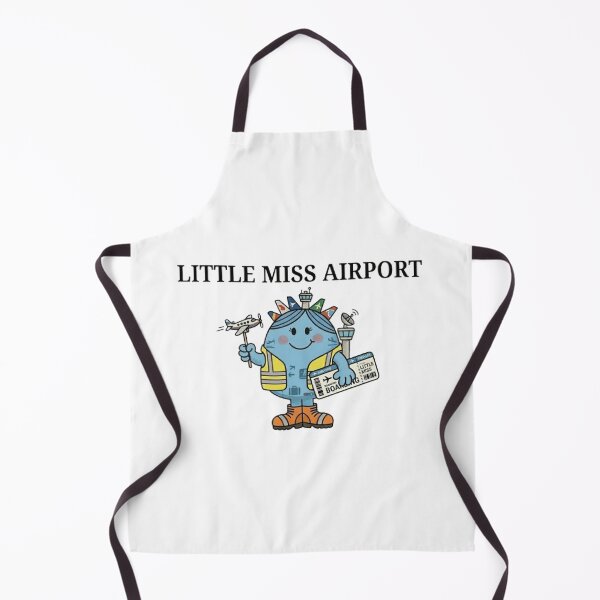 Item preview, Little Miss Airport Character Funny Comic Blue PLane Holiday Trip Vacation Airplane Air Hostess Boarding Pass Summer Season designed and sold by SamiraArts.