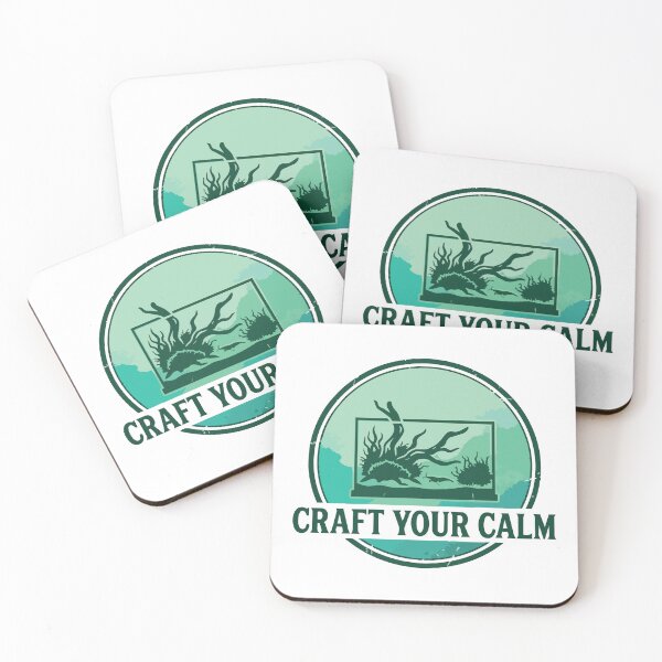 Item preview, Craft Your Calm - Planted Aquarium Shrimp Silhouette Art designed and sold by ArcApparel2020.
