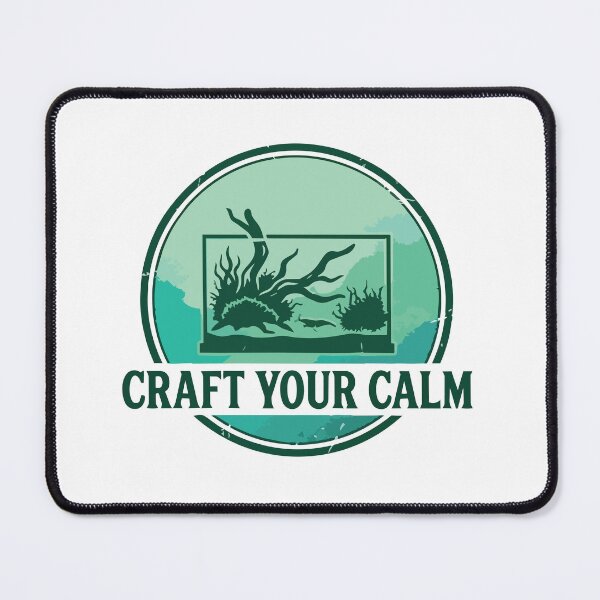 Item preview, Craft Your Calm - Planted Aquarium Shrimp Silhouette Art designed and sold by Arc2020.