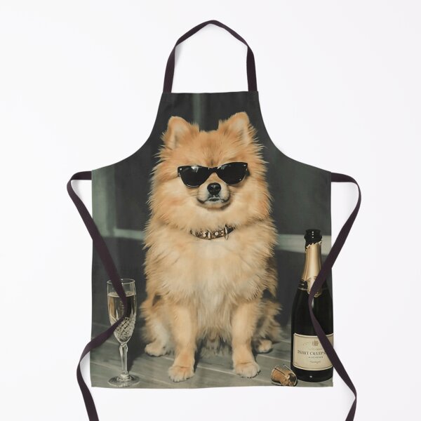 Item preview, Cute Pomeranian Dog Wearing Cool Sunglasses Drinking Luxury Champagne Celebration Graphic designed and sold by HarinDonreka.