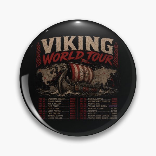 Item preview, Viking World Tour Norse Warrior Adventure designed and sold by Retr0Tshirts.