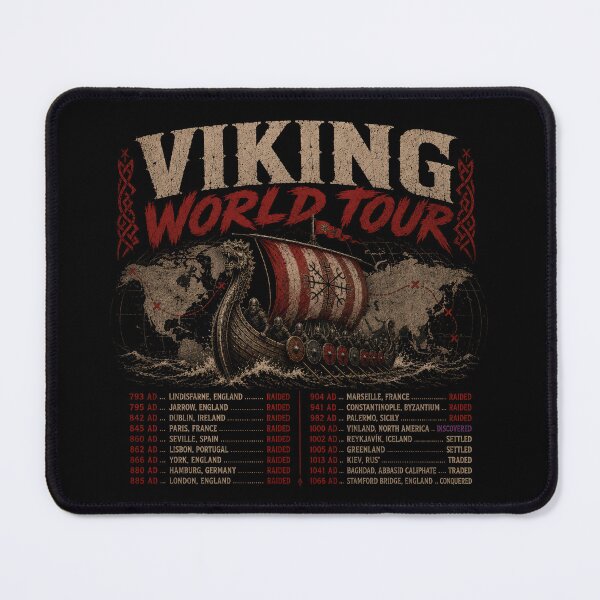 Item preview, Viking World Tour Norse Warrior Adventure designed and sold by Retr0Tshirts.