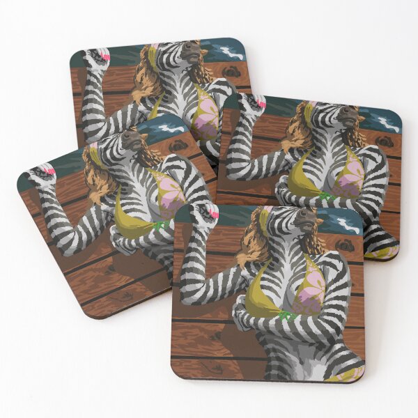 Item preview, Max Chillax Boardwalk Bikini Zebra  designed and sold by KlakkDrawsStuff.