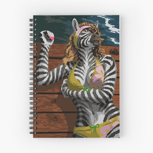 Item preview, Max Chillax Boardwalk Bikini Zebra  designed and sold by KlakkDrawsStuff.