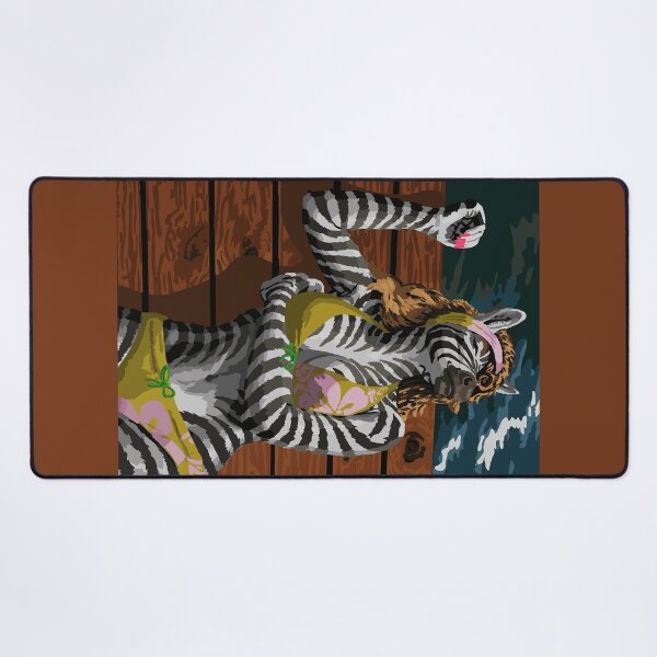 Item preview, Max Chillax Boardwalk Bikini Zebra  designed and sold by KlakkDrawsStuff.