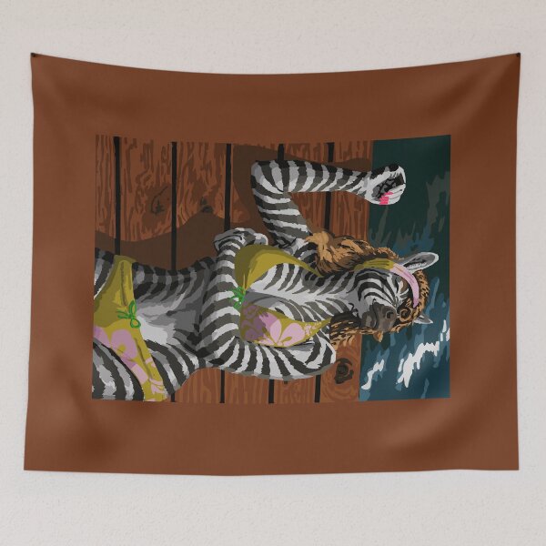 Item preview, Max Chillax Boardwalk Bikini Zebra  designed and sold by KlakkDrawsStuff.