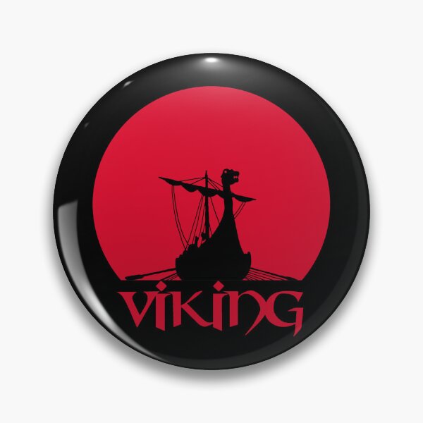 Item preview, Viking longship under a red sun designed and sold by Lagueny.