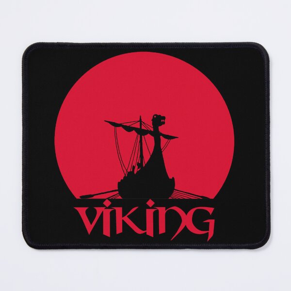 Item preview, Viking longship under a red sun designed and sold by Lagueny.