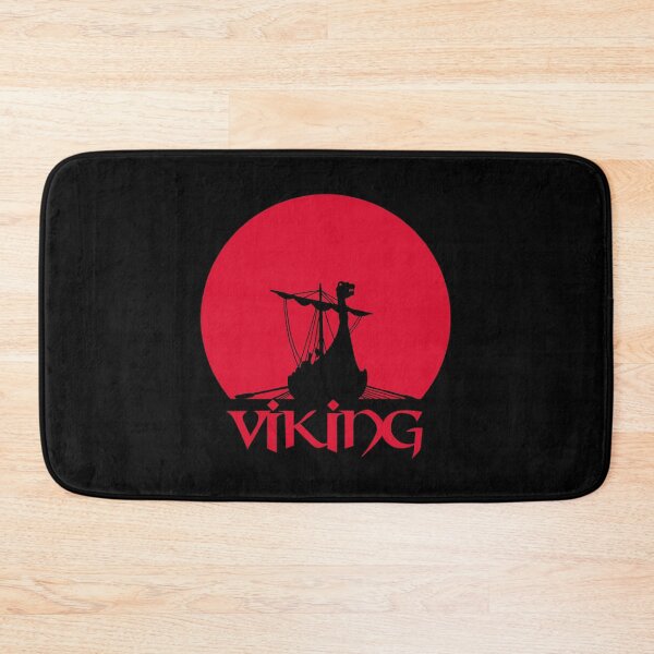 Item preview, Viking longship under a red sun designed and sold by Lagueny.