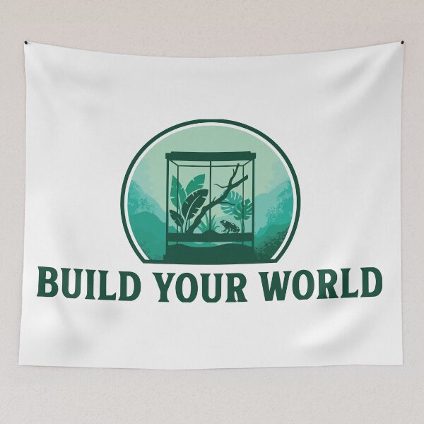 Item preview, Build Your World - Botanical Terrarium Dart Frog Emblem designed and sold by ArcApparel2020.