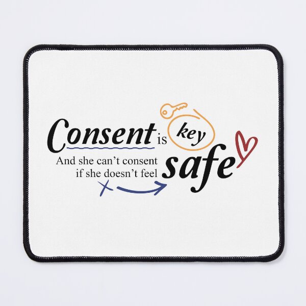 Item preview, Consent is key - Off Campus - Colored with black text designed and sold by sosodesj.