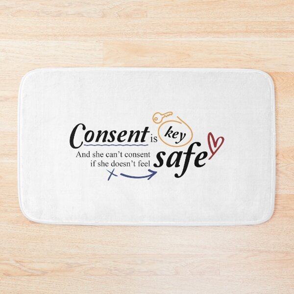 Item preview, Consent is key - Off Campus - Colored with black text designed and sold by sosodesj.