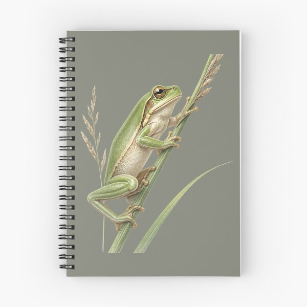 Item preview, Green Tree Frog on Reed Design designed and sold by BloomStudio1.