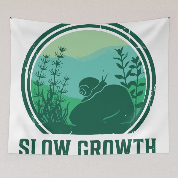 Item preview, Slow Growth - Nano Tank Snail Aquascaping Graphic designed and sold by Arc2020.