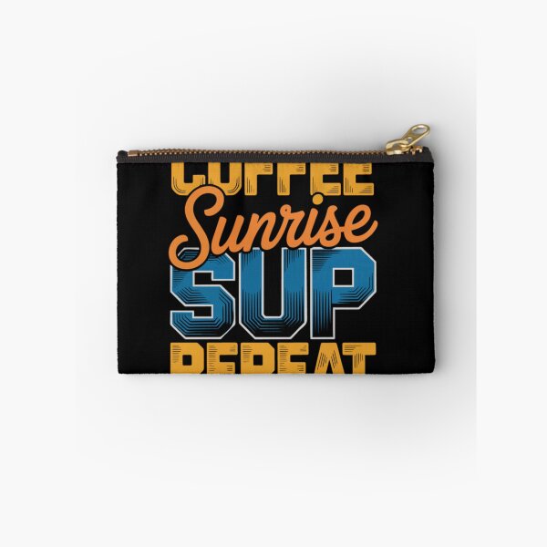 Item preview, Retro Coffee Sunrise Sup Repeat Paddle Board Stand Up Paddleboarding Aesthetic designed and sold by HarinDonreka.