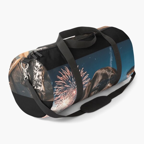 Item preview, Patriotic German Shorthaired Pointer Dog Wearing Sunglasses With Beach Fireworks Graphic designed and sold by LittleNhutton.