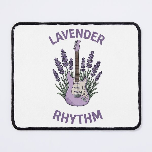 Item preview, Purple electric guitar with fragrant lavender blossoms designed and sold by Ahmedsyde.
