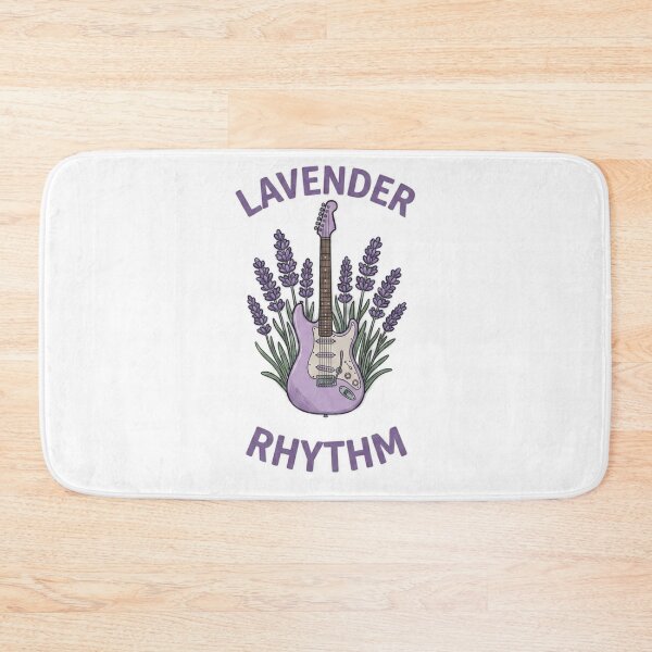Item preview, Purple electric guitar with fragrant lavender blossoms designed and sold by Ahmedsyde.