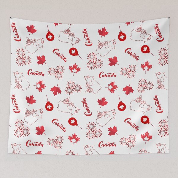 Item preview, Happy Canada Day Celebration Map Design designed and sold by AleksaDesignMTL.