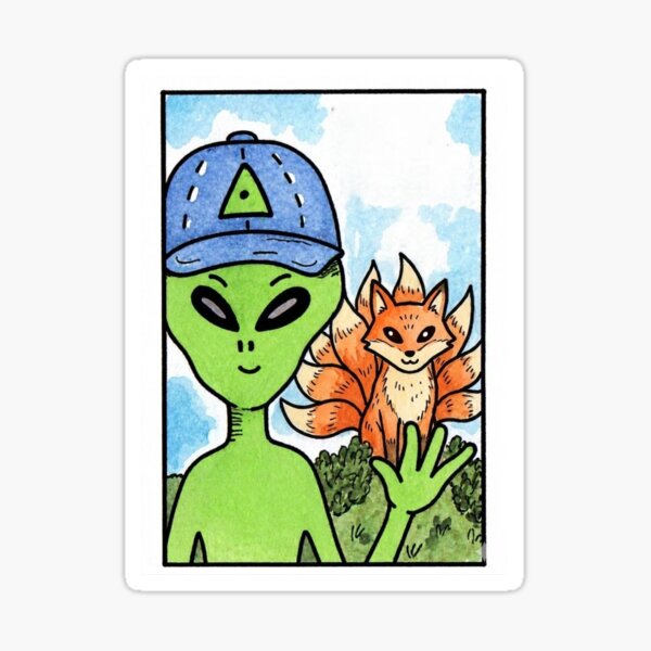 Item preview, Randy Uranus alien and kitsune designed and sold by ArtistryAlch.