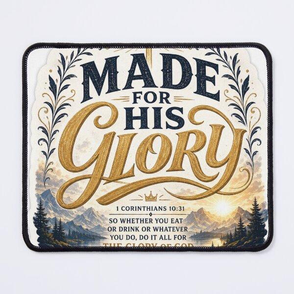 Item preview, Made For His Glory Christian Sticker designed and sold by Omanut Studio — By Ashwin..