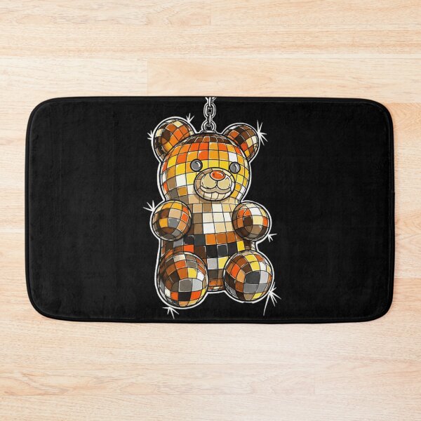 Item preview, Retro 70s Mirror Ball Disco Bear Sparkling Keychain Festive Party Aesthetic designed and sold by LittleNhutton.