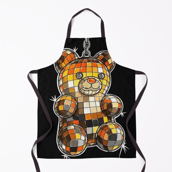Item preview, Retro 70s Mirror Ball Disco Bear Sparkling Keychain Festive Party Aesthetic designed and sold by LittleNhutton.