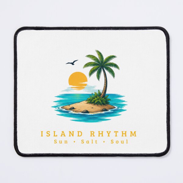 Item preview, Vintage Island Rhythm Tropical Beach Aesthetic - Summer Vacation Graphic Art designed and sold by Pixel And Palette Designs.