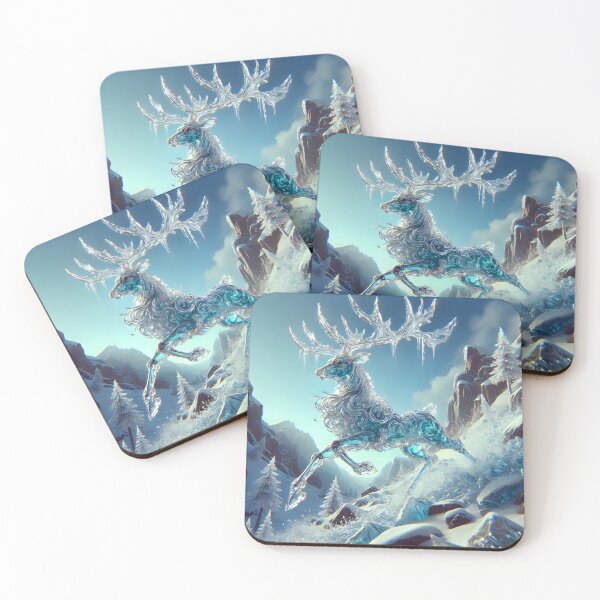 Item preview, Ice Deer, Ai Generated Art designed and sold by ACC .