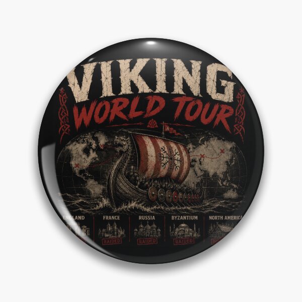 Item preview, Viking Tour Dates Norse Warrior Edition designed and sold by Retr0Tshirts.