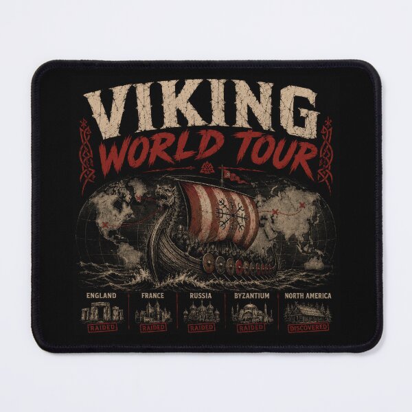 Item preview, Viking Tour Dates Norse Warrior Edition designed and sold by Retr0Tshirts.