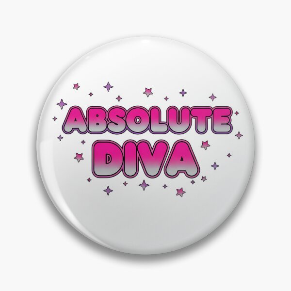 Item preview, Absolute Diva Y2K Aesthetic Pink Bubble Text designed and sold by DripCultureLab.