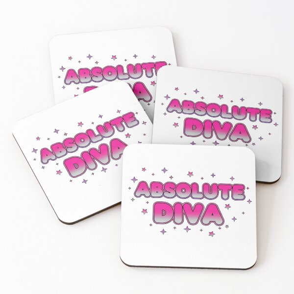 Item preview, Absolute Diva Y2K Aesthetic Pink Bubble Text designed and sold by DripCultureLab.