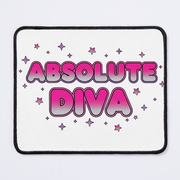 Item preview, Absolute Diva Y2K Aesthetic Pink Bubble Text designed and sold by DripCultureLab.