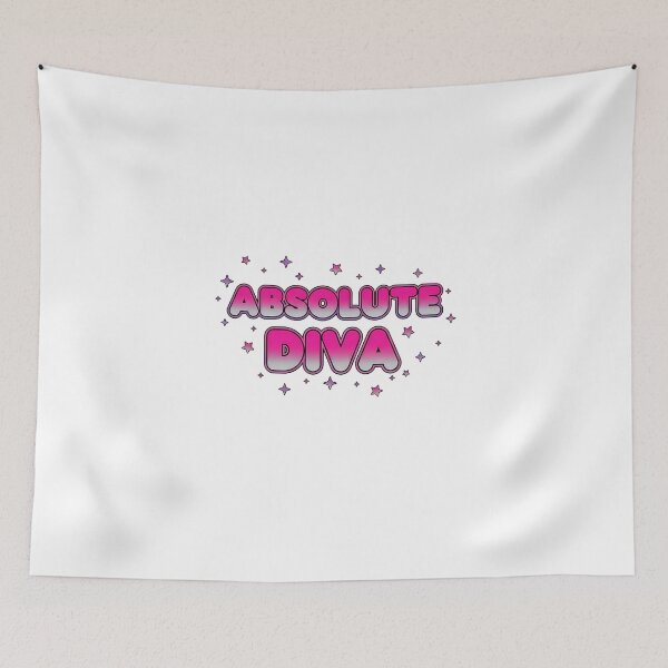 Item preview, Absolute Diva Y2K Aesthetic Pink Bubble Text designed and sold by DripCultureLab.