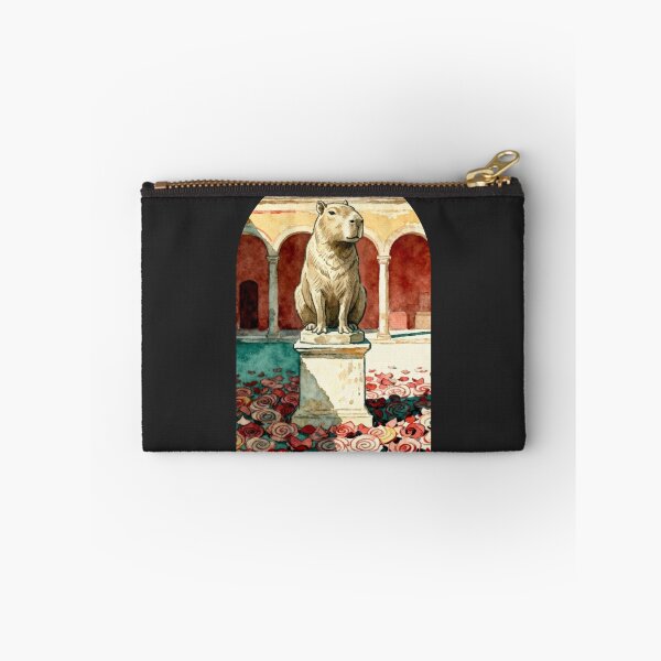 Item preview, Regal Capybara Statue Ancient Rome Watercolor Art designed and sold by FIREDesignsPOD.