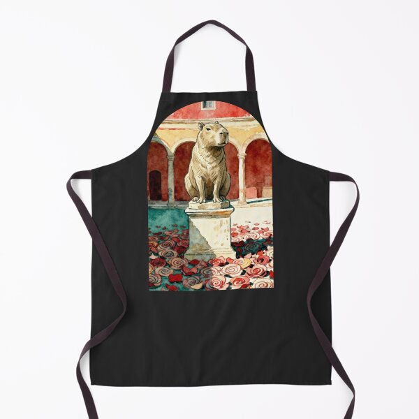 Item preview, Regal Capybara Statue Ancient Rome Watercolor Art designed and sold by FIREDesignsPOD.