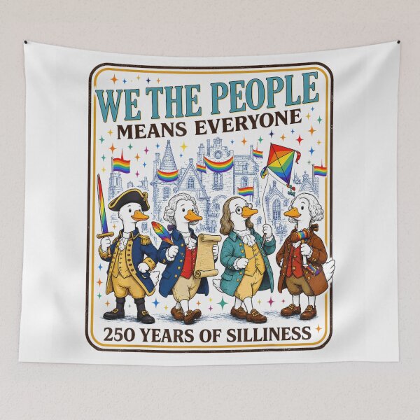 Item preview, Funny Patriotic We The People Means Everyone 250 Years Of Silliness designed and sold by LittleNhutton.