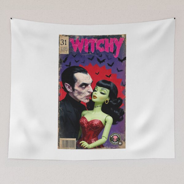 Item preview, Witchy Vintage Horror Comic Book Art designed and sold by y2kponyclub.