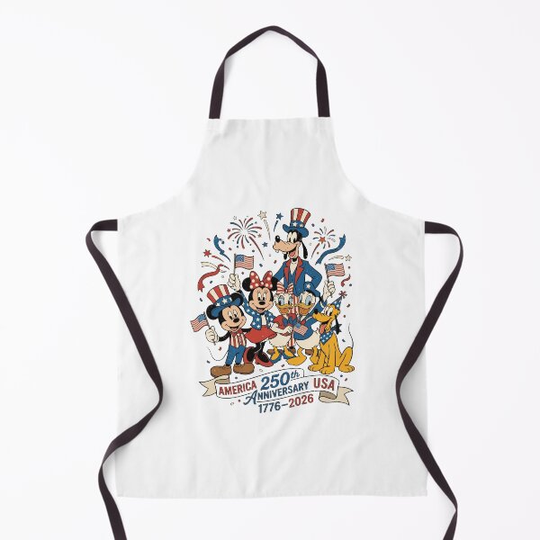Item preview, America 250 Anniversary USA 1776–2026 Patriotic Cartoon Characters Celebration designed and sold by jinajinawoodood.