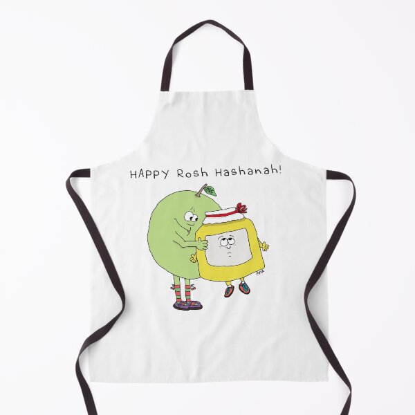 Item preview, Happy Rosh Hashanah Cute Apple and Honey Hug Cartoon – Jewish New Year Shana Tova Art designed and sold by MyxaART.