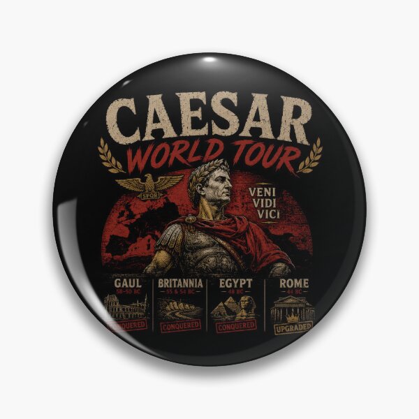 Item preview, Caesar World Tour Roman Empire Parody designed and sold by Retr0Tshirts.