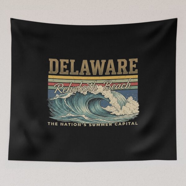 Item preview, Delaware Rehoboth Beach Retro Surf Beach Sunrise Ocean designed and sold by Grace-Cop.