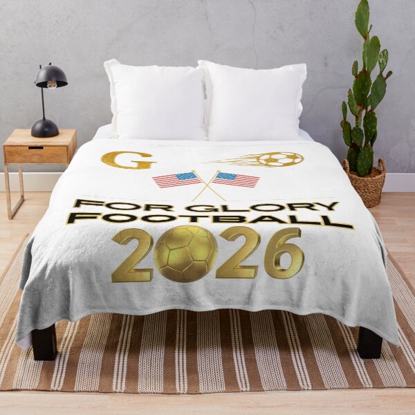 Item preview, For Glory Football 2026 USA Gold Soccer Fan Design American Flag Sports Tournament Shirt designed and sold by Art_IN_Design.