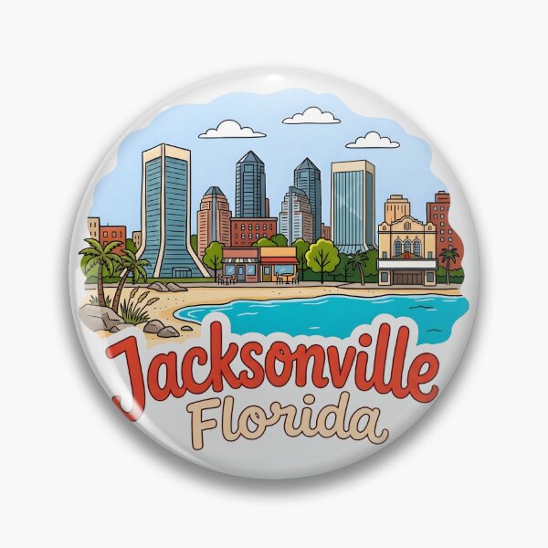 Item preview, Jacksonville Florida Skyline designed and sold by HowToCanadian.