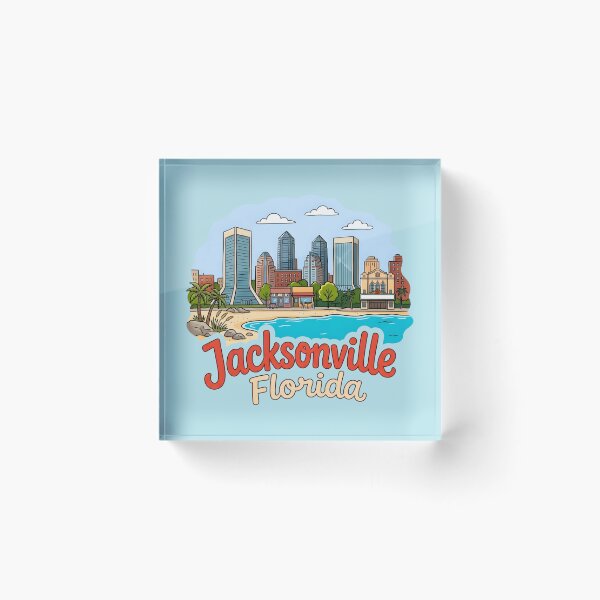 Item preview, Jacksonville Florida Skyline designed and sold by HowToCanadian.