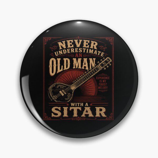 Item preview, Never Underestimate An Old Man With A Sitar | Vintage Concert Poster Edition designed and sold by AMICO77.